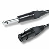 Cabo 6,35 Macho Mono / XLR Fêmea - 1mt