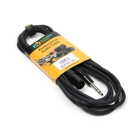 Cabo 6,35mm Macho TRS / XLR Macho - 3 Metros-Cabos-Emelec-Music Stage