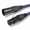 Cabo DMX XLR Macho / DMX XLR Fêmea 5mt (3 pin) - Azul.