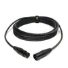 Cabo DMX XLR Macho / DMX XLR Fêmea 3mt (3 pin) - Preto.