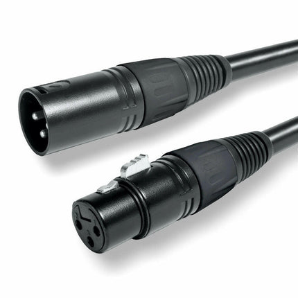 Cabo DMX XLR Macho / DMX XLR Fêmea 5mt (3 pin) - Azul-Cabos-Emelec-Music Stage