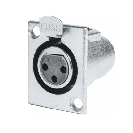 Ficha XLR Fêmea Painel