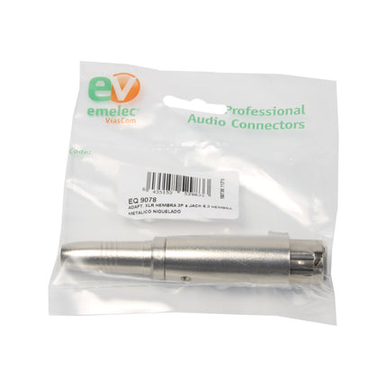 Adaptador XLR Fêmea / 6,35 Fêmea Mono