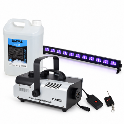 Pack Luz Negra (UV) e Fumo - 18x3W e 900W