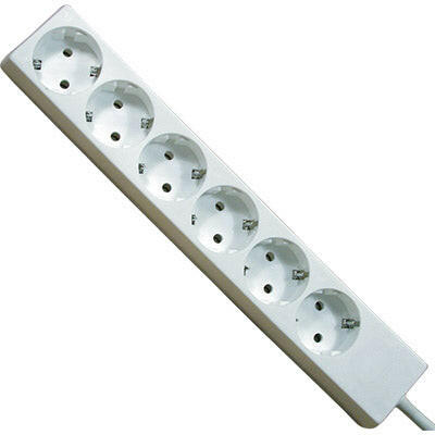 Extensão Eléctrica 6 Vias Shucko 5mt-Electricidade-SMI-Music Stage