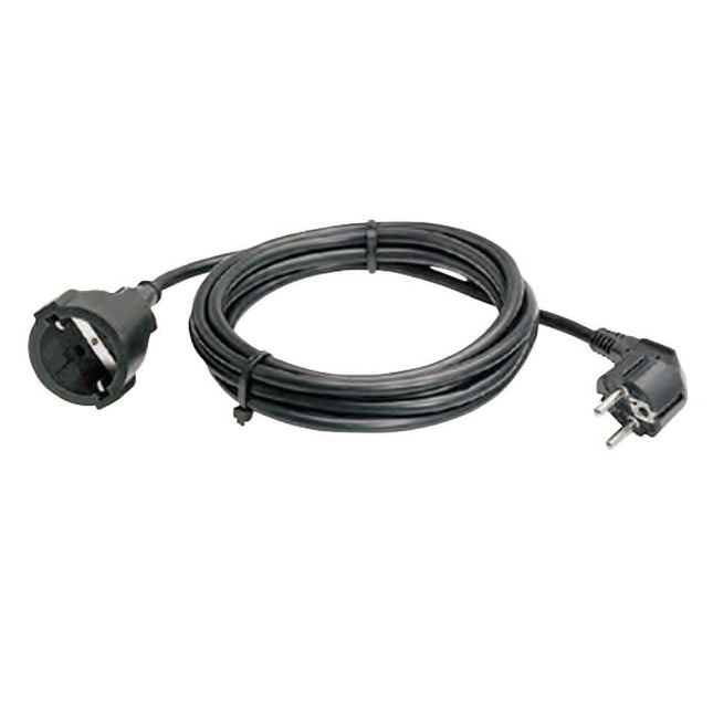 Extensão Eléctrica Schuko Macho / Schuko Fêmea 5mt - Preta-Electricidade-SMI-Music Stage