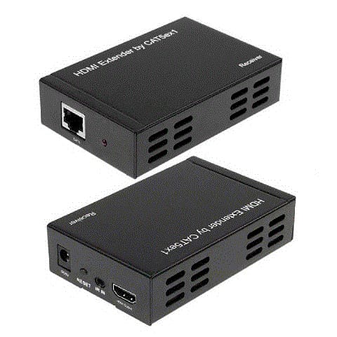 Extensor HDMI via Cat6 máx 100mt -Receptor-Tv audio video-SMI-Music Stage