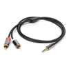 Cabo 3,5 Macho ST / 2x RCA Macho 10mt