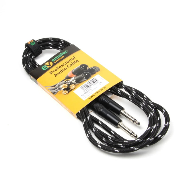 Cabo 6,35 Macho Mono / 6,35 Macho Mono - 6mt-Cabos-Emelec-Music Stage