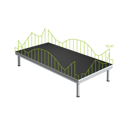Plataforma de Palco Profissional - Preto