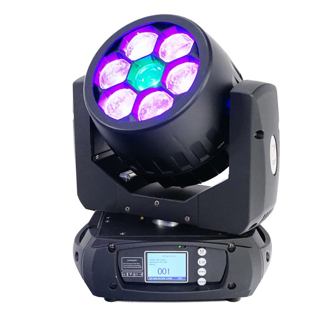 Robot LED Moving Head Wash Q7-Som e luz-FOS-Music Stage