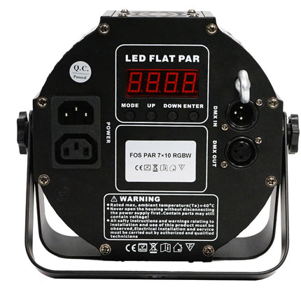 Projector Efeitos LED 7x 10W RGBW DMX-Som e luz-FOS-Music Stage