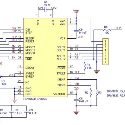 Módulo Controlador Motor Passo-Passo - DRV8825-PCB 4Camadas-Robotica e prototipagem-Funduino-Music Stage