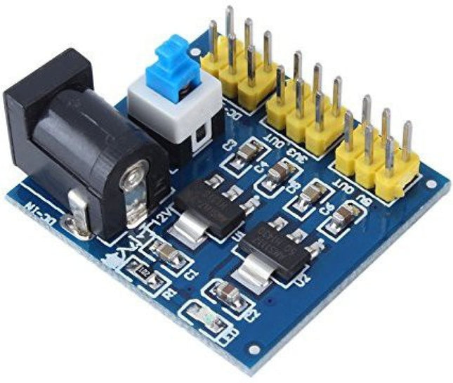 Módulo Alimentação DC-DC - 12V > 3,3V, 5V, 12V-Robotica e prototipagem-Funduino-Music Stage
