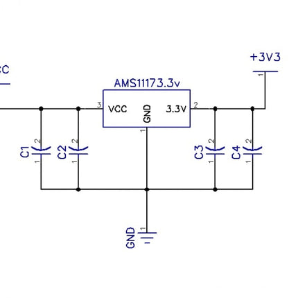 Módulo Alimentação Step-Down DC5V >3,3V - 0,8A - AMS1117-Robotica e prototipagem-Funduino-Music Stage