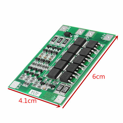 Módulo Carregador Bat. Lítio 18650 -14.8V-16.8V -40A-4Pares-Robotica e prototipagem-Funduino-Music Stage