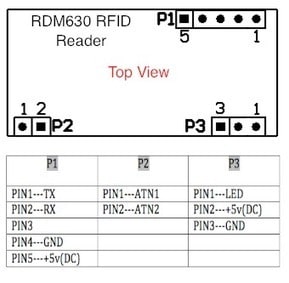 Módulo Leitor Cartão RFID RDM6300 - 125KHz-Robotica e prototipagem-Funduino-Music Stage