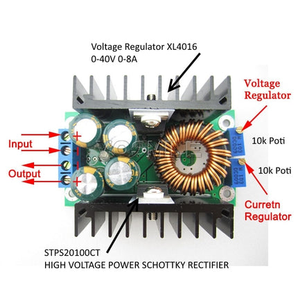 Módulo Alimentação Ajustável DC 5-40V a 1,2-35V 300W