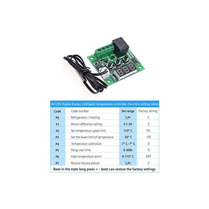 Modulo Controlador de Temperatura DC12V XH-W1209-Robotica e prototipagem-Funduino-Music Stage