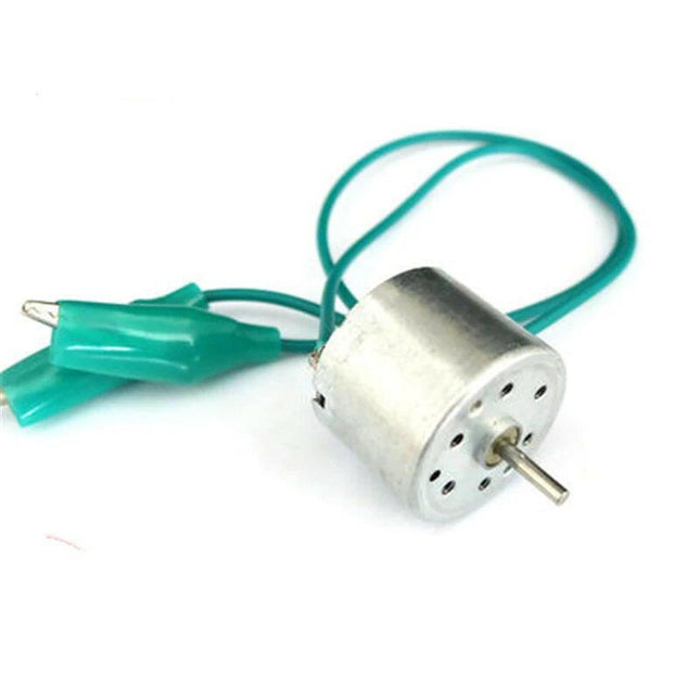 Motor Mini DC 1,5V-6V c/ Crocodilos - 3V a 4000rpm