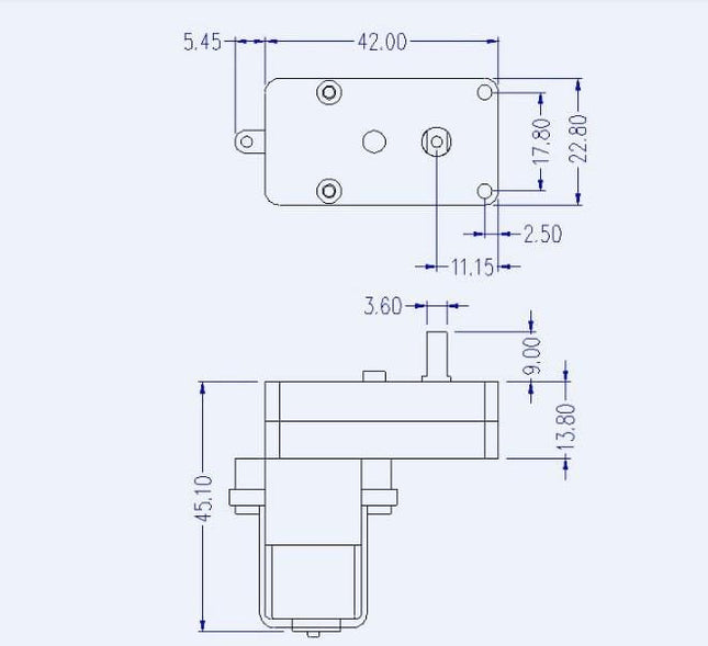 Motor Reductor 90º DC3~6V - p/ Funduino-Robotica e prototipagem-Funduino-Music Stage