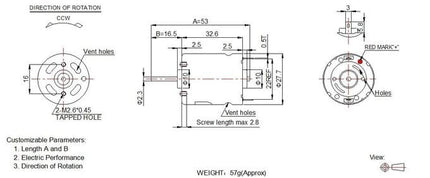 Motor Universal 6-12VDC - 5000rpm - RS365-Robotica e prototipagem-Music Stage-Music Stage