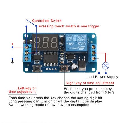 Módulo Temporizador Ajustável DC12V-Robotica e prototipagem-Funduino-Music Stage