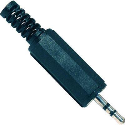 Ficha 2,5 Macho ST - Plástico-Fichas e cabos-EDC-Music Stage