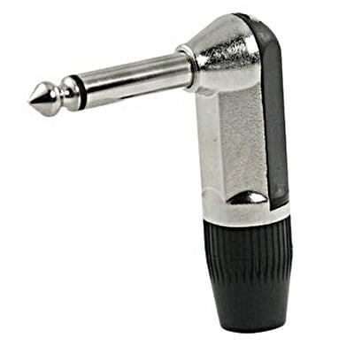 Ficha 6,35 Macho Mono Curva 90º-Fichas e cabos-SMI-Music Stage