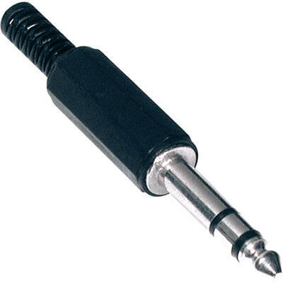 Ficha 6,35 Macho ST - Plástico-Fichas e cabos-SMI-Music Stage