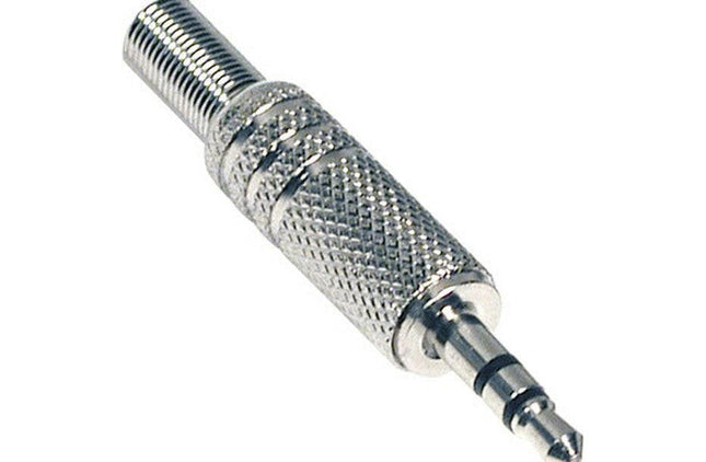 Ficha Jack 3,5mm Stereo Macho Metálica-Fichas e cabos-EDC-Music Stage