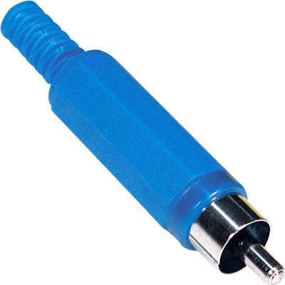 Ficha RCA Macho Azul-Fichas e cabos-EDC-Music Stage