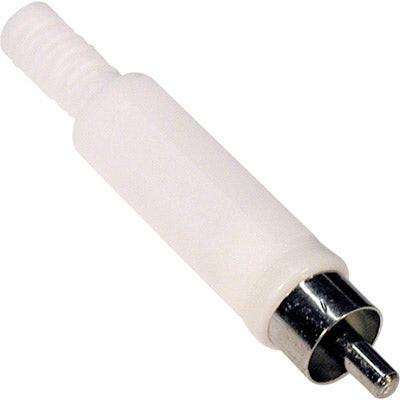 Ficha RCA Macho Branca-Fichas e cabos-EDC-Music Stage