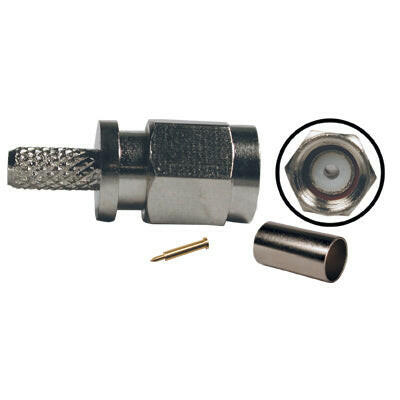 Ficha SMA Macho Cravar RG58-Fichas e cabos-SMI-Music Stage