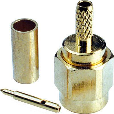 Ficha SMA Macho Invertido Cravar RG174-Fichas e cabos-SMI-Music Stage