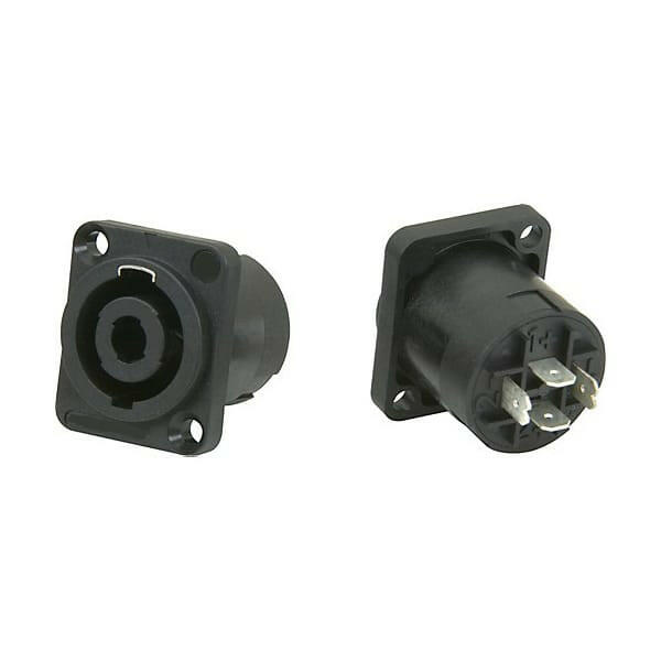 Ficha Speakon Fêmea 4 Pinos Painel-Fichas e cabos-EDC-Music Stage