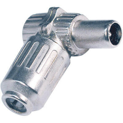 Ficha TV Macho Curva 90º LTE - Metal-Fichas e cabos-SMI-Music Stage