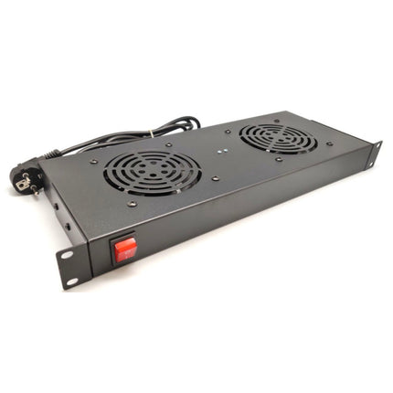 Módulo 2 Ventiladores 19" 1U c/ Interruptor-Amplificadores-SMI-Music Stage