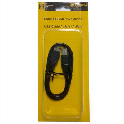 Cabo USB "A" Macho / USB "A" Macho 1,8mt - Preto-Fichas e cabos-SMI-Music Stage