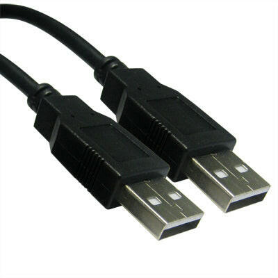 Cabo USB "A" Macho / USB "A" Macho 1,8mt - Preto-Fichas e cabos-SMI-Music Stage