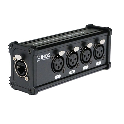 Extensor CAT5E c/ 4 Canais Audio, AES/EBU, DMX - Fêmea INET4-Som e luz-IHOS-Music Stage