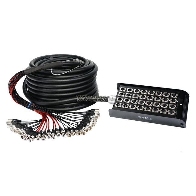 Stage Box 30m 24x In XLR / 8x Out XLR ISB-24/8-30-Som e luz-IHOS-Music Stage