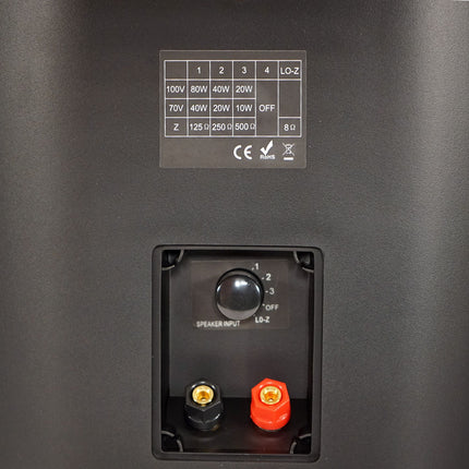 Coluna 100V 8" 80W IP66 CLIMATE IP9 BLACK