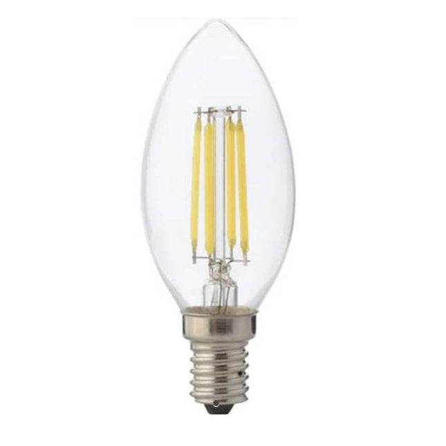 Lâmpada LED Filamento Tipo Vela E14 6W 700lm - Branco Neutro-Iluminacao e led-Horoz Electric-Music Stage