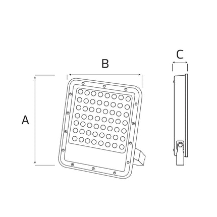 Projector LED AC230V 300W 30000lm Branco Frio - 6400K-Iluminacao e led-Horoz Electric-Music Stage