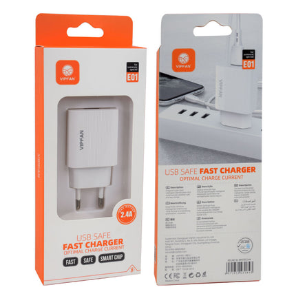 Transformador AC230V/DC5V 2,4A - Branco-Energia-VIPFAN-Music Stage