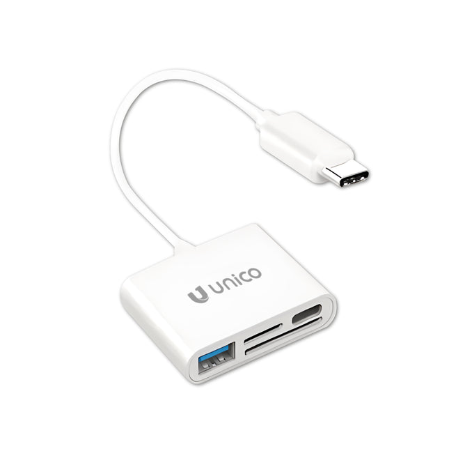 Adaptador USB-C Macho / SD + MicroSD + USB + USB-C-Fichas e cabos-Karma-Music Stage