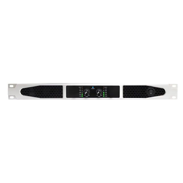 Amplificador PA 2x400W com botões e LEDs