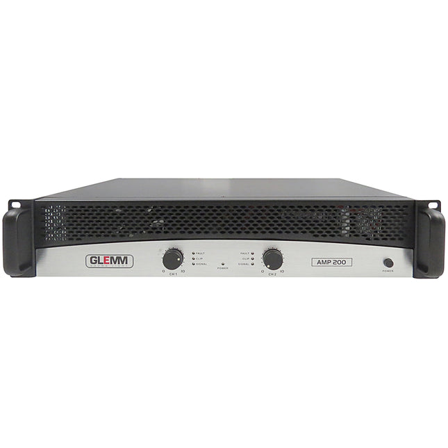 Amplificador Audio PA 2x200W 8ohm-Som e luz-Glemm-Music Stage