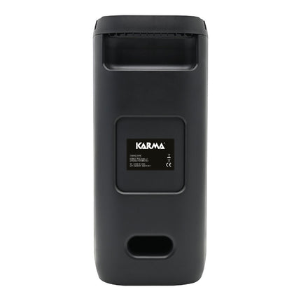 Coluna Portátil 2x4" 10W c/ MP3/BT/BAT/TWS +1 Micro-Som e luz-Karma-Music Stage